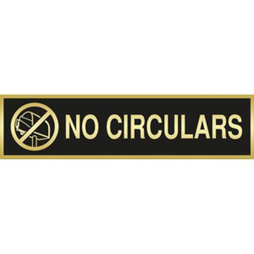 No Circulars Sign SSS9 - Markit Graphics