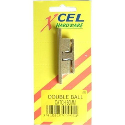 Double Ball Catch 50mm Brass - Xcel