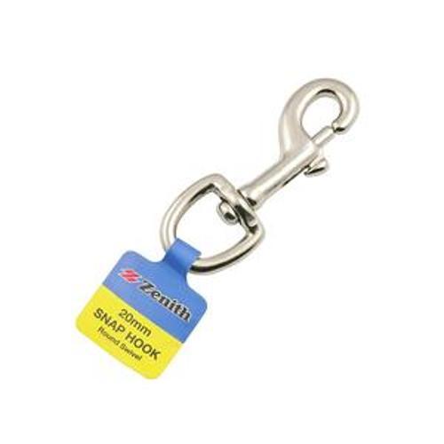 Round Swivel Snaphook Nickel Plated - Zenith 20mm