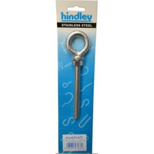 Eye Bolt Stainless Steel Welded Eye 12 x 170mm Carded