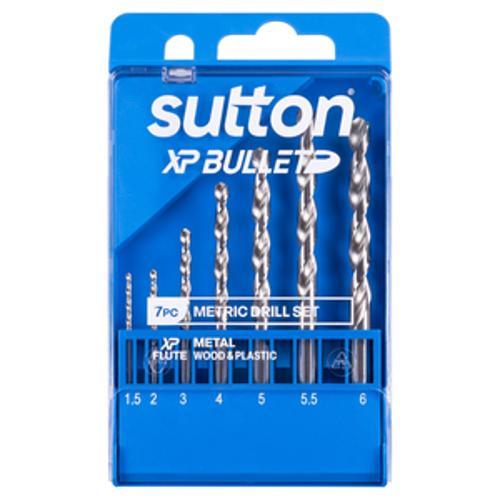 XP Bullet Jobber Drill Bit Set HSS 1.5-6mm 7 Piece - Sutton