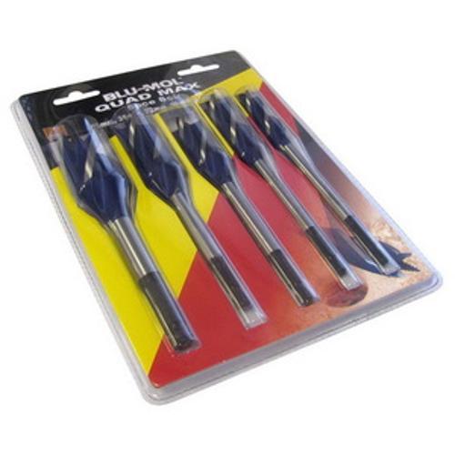Wood Borer Set Quad Max 5-Piece BL250-S2 - Blu-Mol