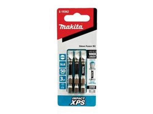 XPS Slotted Power Bit - Makita 2 Inch 3 Packet