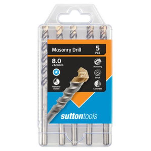 Masonry Drill Sets Standard Fixing 8mm 5 Piece Set