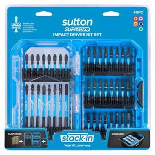 Stack In Screwdriver Bit Set 40 Piece - Sutton Tools