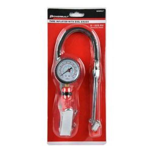 Tyre Inflator With Gauge 0-200PSI - Powerbuilt