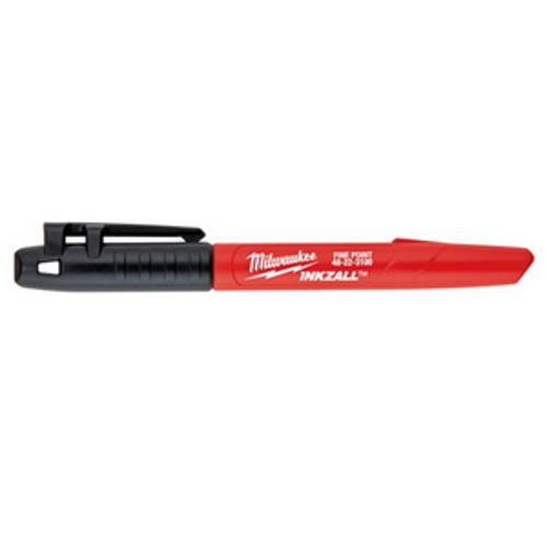 Black Permanent Fine Tip Industrial Marker 4 Pack - Milwaukee