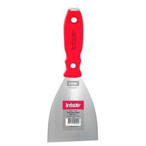 PlasterX Played Scraper with MegaGrip Hammer Handle Stainless Steel - Intex 76mm