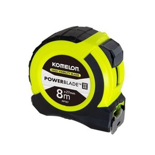 PowerBlade Pocket Tape Measure - Komelon 8m x 27mm Hi-Vis TA3849