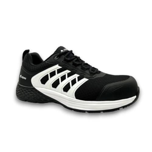 Speed 2.0 Lace Up Safety Runner Composite Toe Black/White UK2 - Apex