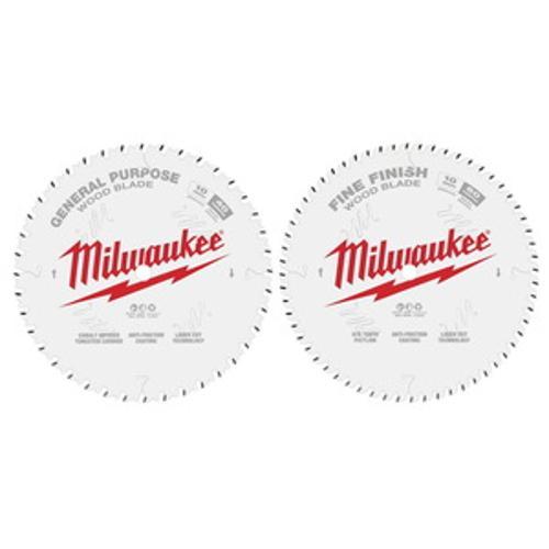 Wood Circular Saw Blade - Milwaukee 254mm 2 pack