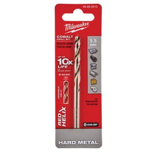 Red Helix Cobalt Drill Bit 5.5 x - Milwaukee 93mm