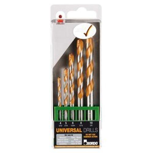 4-10mm 5-Piece Universal Drill Bit Set 2700-SET - Bordo