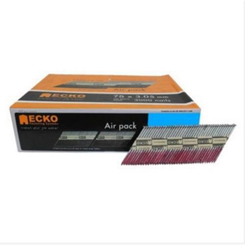 D Head Strip Framing Nail Pneumatic Pack 2.87 x 65mm Ring Galvanised 3000 Pack