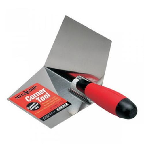 PlasterX MegaGrip 125 x 100mm Stainless Steel Internal Finishing 90deg Corner