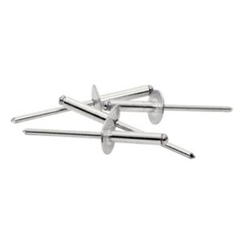 Rivets 4.8 x 12mm Aluminium XL Wide Head and Drill 40 Piece - RAPID