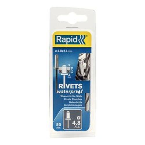 Rivets 4.8 x 14mm Waterproof 50 Piece - RAPID
