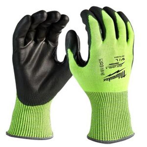 Gloves High Visibility Cut 4 Small - Milwaukee
