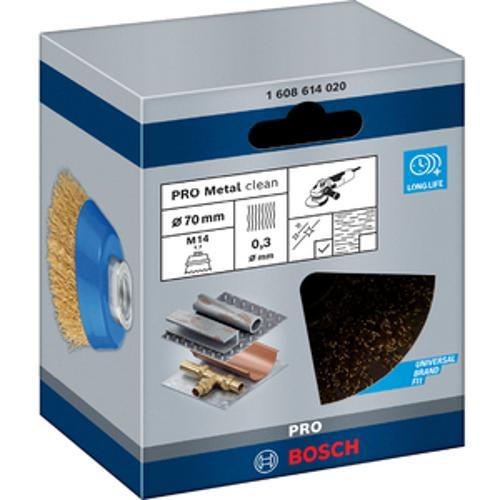 Brass Coated Crimped Wire Cup Brush 70X14X0.3MM - Bosch