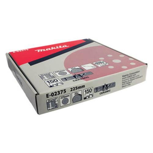Abrasive paper disc - Makita 225mm 25-piece 150 Grit E-02375