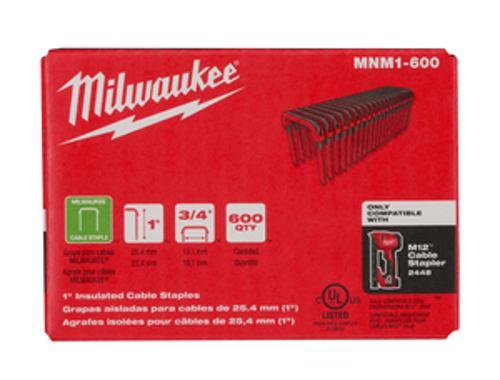 Insulated Cable Staples Mil - Milwaukee 25mm 600 Pack