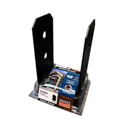 Outdoor Accents Post Base ZMAX Galv Black Powder Coated - Simpson Strong-Tie