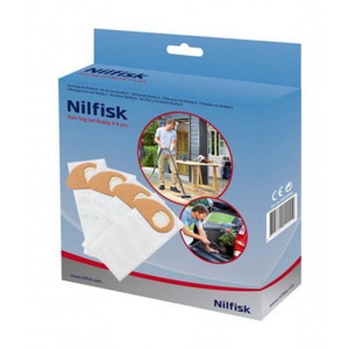 Cloth Dust Bag For Buddy II 12/18 Inox Vacuum Cleaners 4 pack 81943048 - Nilfisk