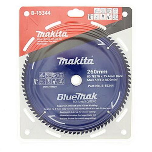 BlueMak blades for Mitre Saws - Makita 260mm 80T B-15344