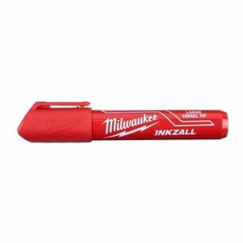 INKZALL Marker Red Large Chisel Tip - Milwaukee