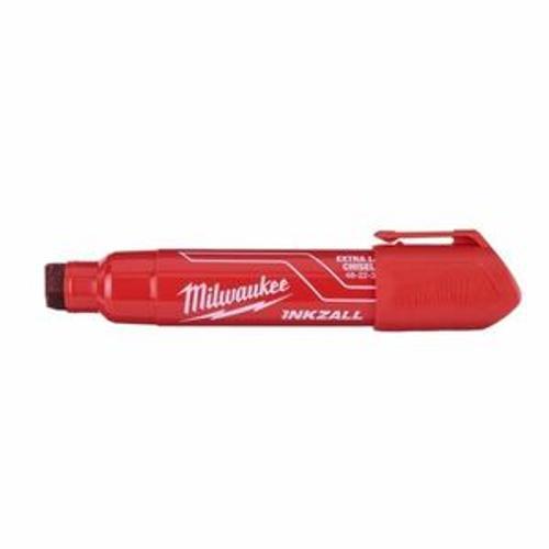 INKZALL Marker Red Extra Large Chisel Tip - Milwaukee