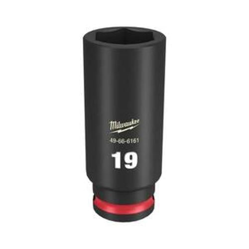 Shockwave Deep 6 Point Impact Socket 3/8 Inch Drive - Milwaukee 19mm