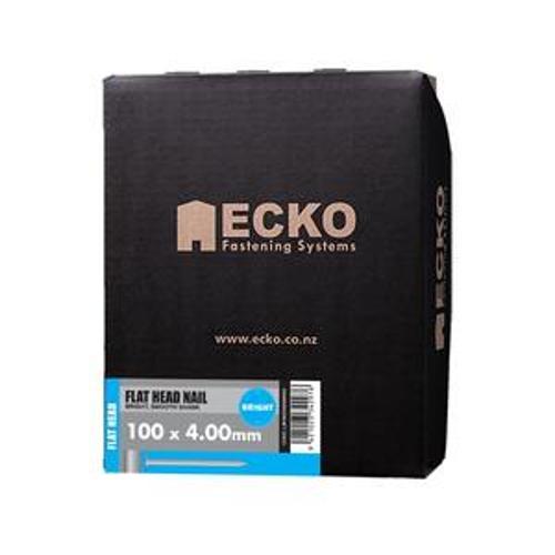 Nail Bright Flat Head Smooth 100 x - Ecko 4.00mm 5kg