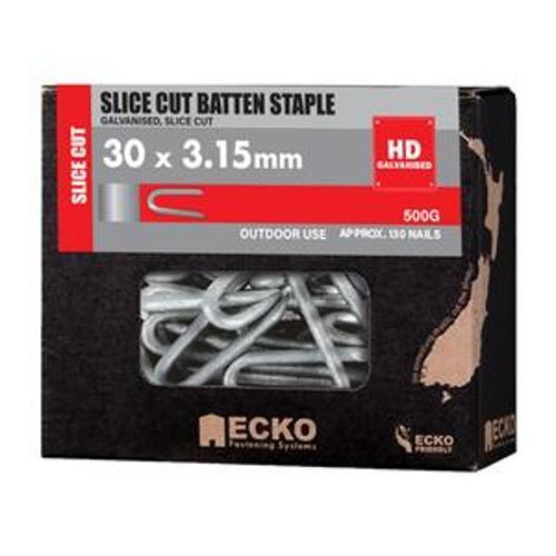 FB Staple Galvanised Slice - Ecko 30mm x 3.15mm 500g