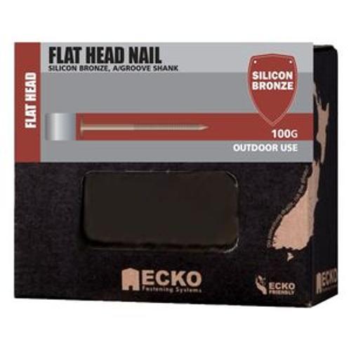 Nail Silicon Bronze Flat Head Annular Grooved 19 x - Ecko 1.60mm 100g