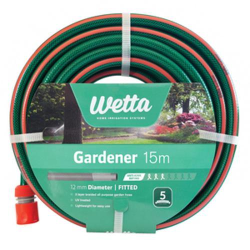 Gardener 15m Fitted All Purpose Garden Hose
