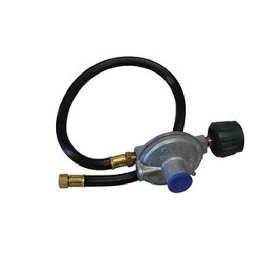 QCC Regulator F/Outlet - Gasmate 3kg 180 Deg With 600mm Hose GM460-008