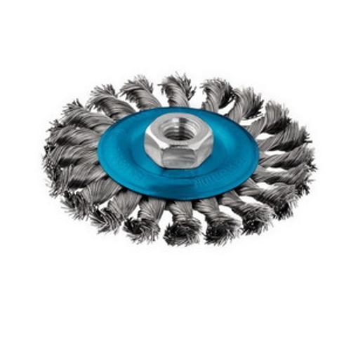 115X14X0.5MM 12500RPM Knotted Wire Wheel Brush - Bosch