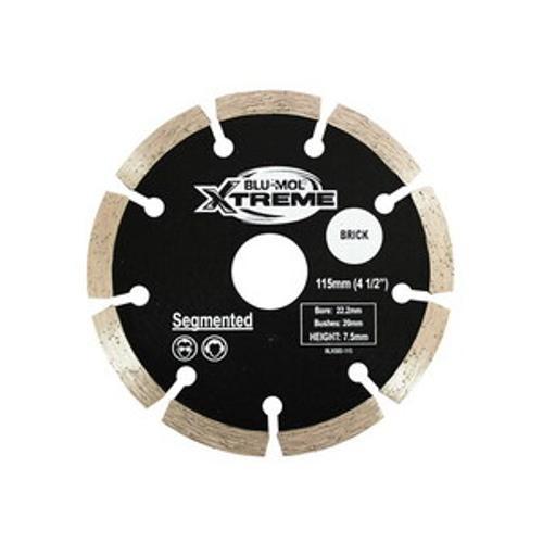Xtreme Circular Saw Blade 115 x 22/20mm Diamond Segmented - Blu-Mol