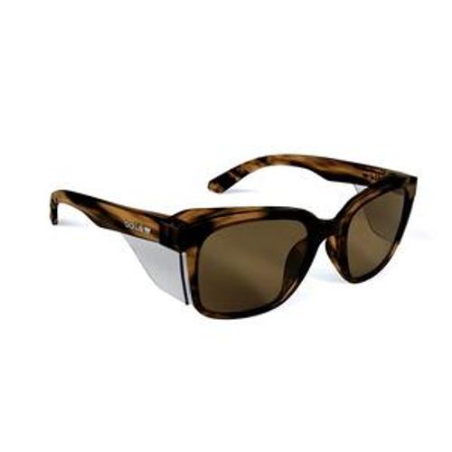 STKS 410 Safety Spec Quartz Polarised Lens AS Brown Tortoise Frame