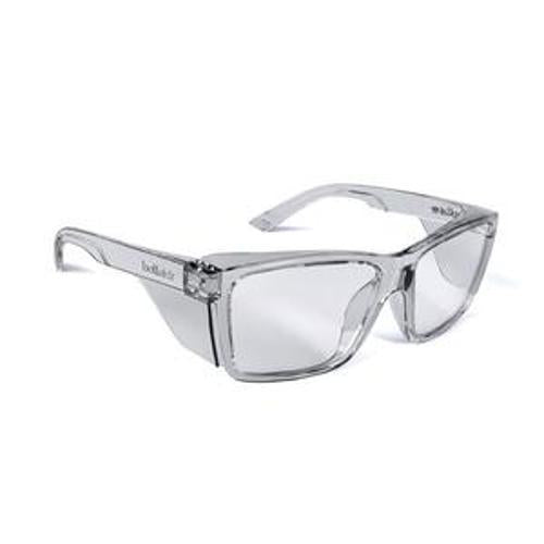 STKS 420 Safety Spec Clear Lens Platinum AS/AF Crystal Clear Frame
