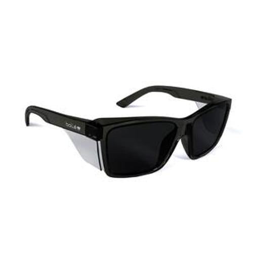 STKS 420 Safety Spec Smoke Lens Platinum AS/AF Graphite Frame - Bolle Safety