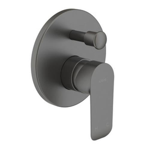 Form Diverter Mixer Black - Adesso