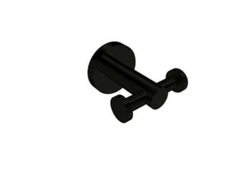Boston II Robe Hook Double Black