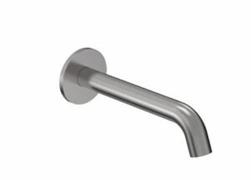 Swiss Bath Spout Wall Mount Brushed Stainless Steel