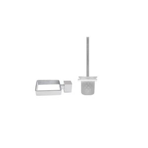Toilet Brush Holder Square Brushed Stainless BA11-11 BSS - Tranquillity