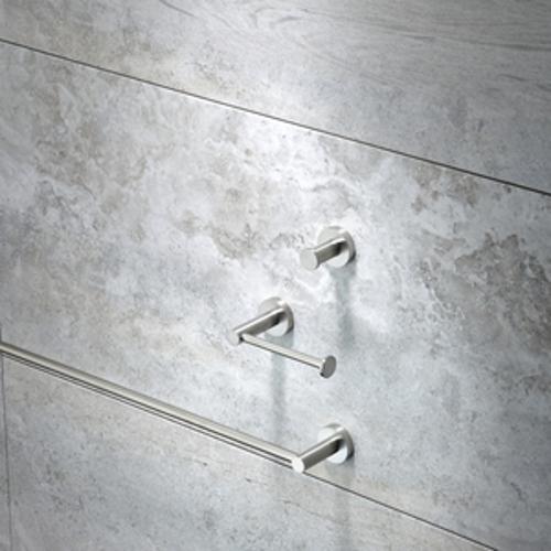 Aura Towel Rail 636 x - Heirloom 40mm Brushed Nickel AUTR600BN