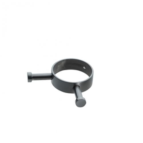 Heiko Vertical Pole Robe Hook 80 x 70 x - Heirloom 15mm Gunmetal WHSPRHGM