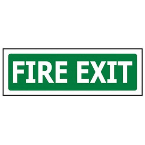 PVC Sign Fire Exit 300 x - Safety Genius 100mm