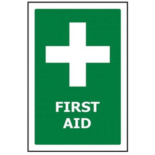 PVC Sign First Aid Portrait 240 x - Safety Genius 340mm