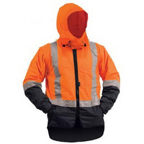 Stamina Day/Night Zip Off Sleeves Jacket Orange/Navy - Bison 4XL 51205ON-4XL